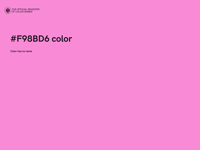 #F98BD6 color image