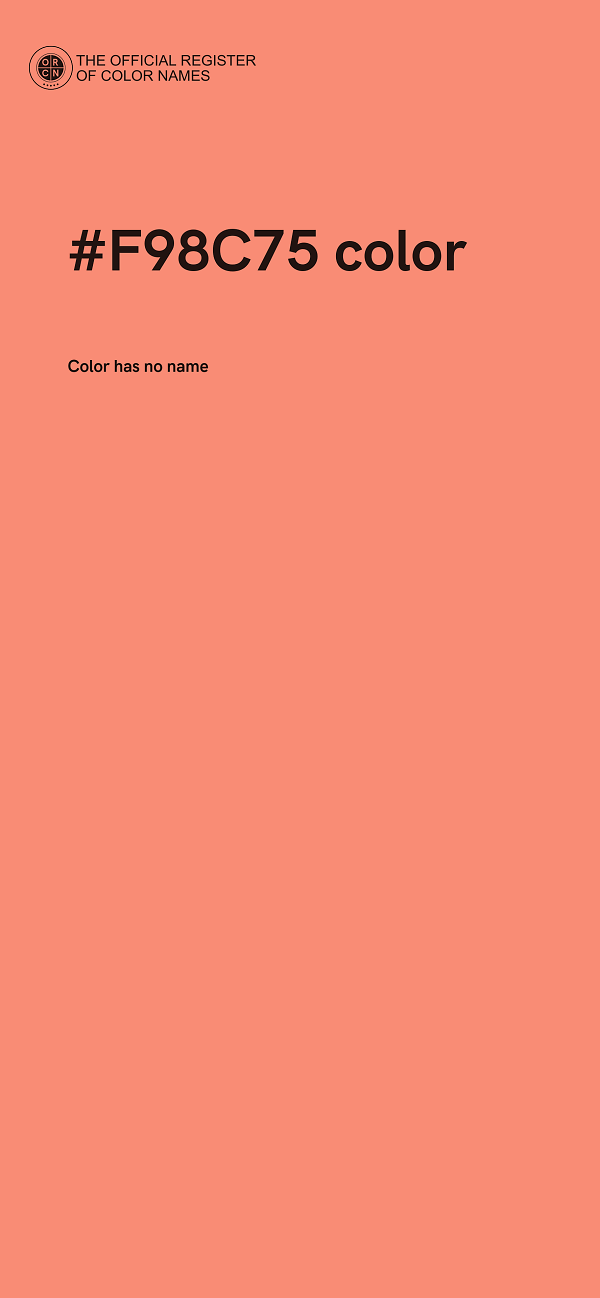 #F98C75 color image