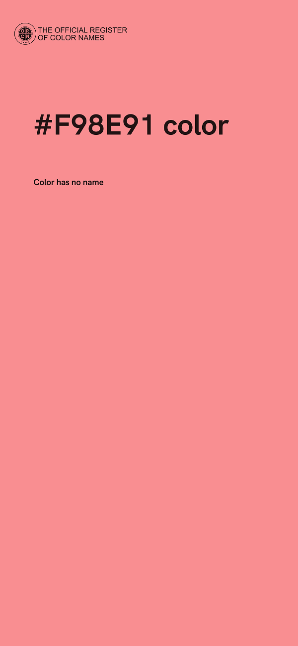 #F98E91 color image