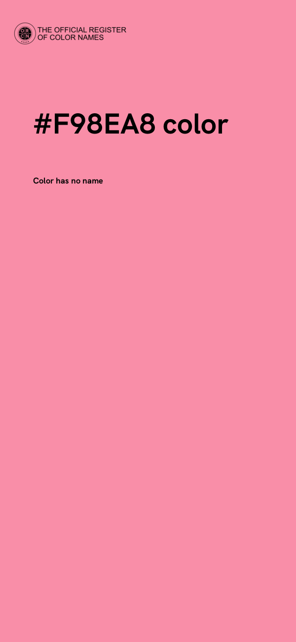 #F98EA8 color image