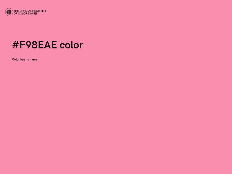 #F98EAE color image