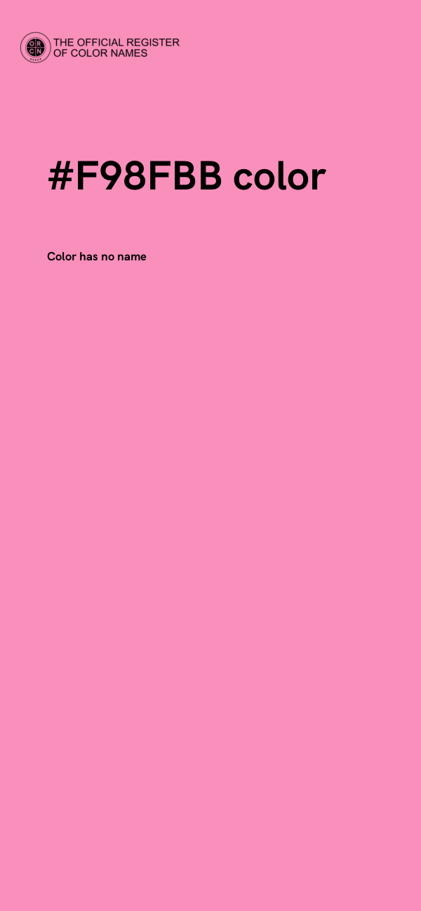 #F98FBB color image