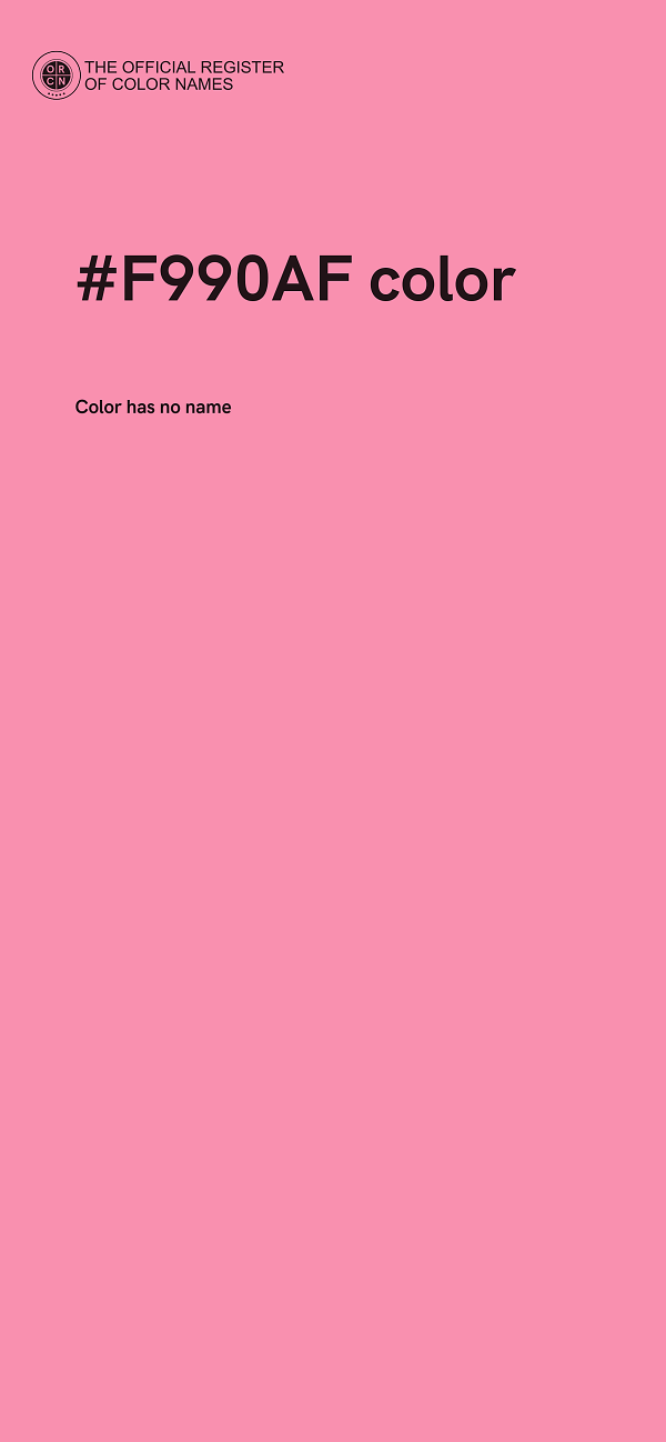 #F990AF color image