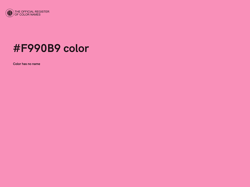 #F990B9 color image