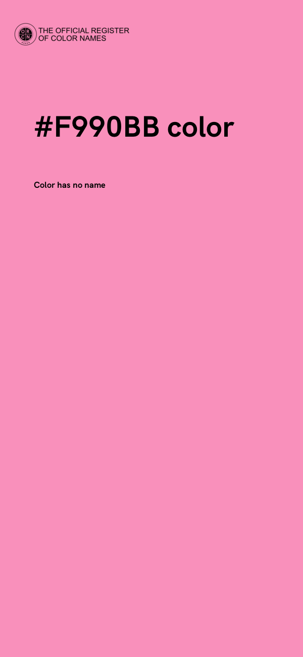 #F990BB color image