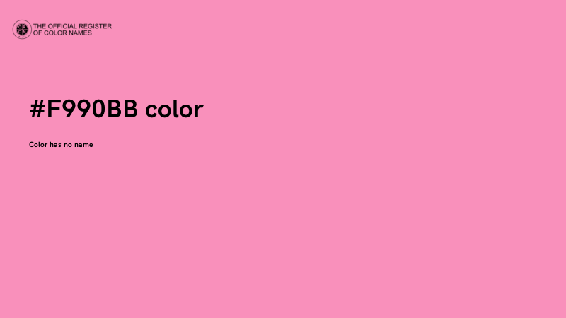 #F990BB color image