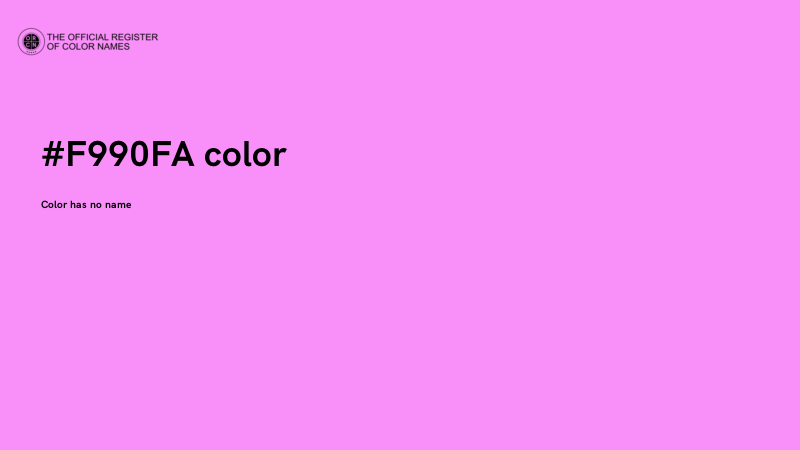 #F990FA color image