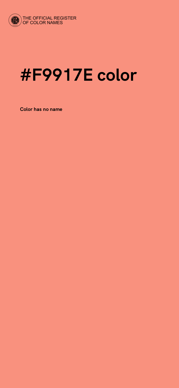 #F9917E color image