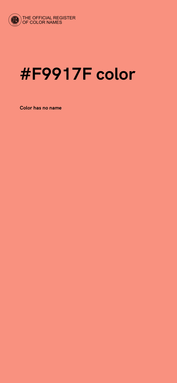 #F9917F color image
