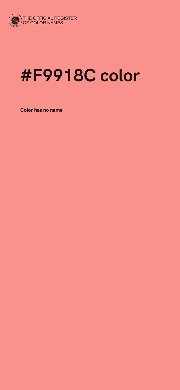 #F9918C color image