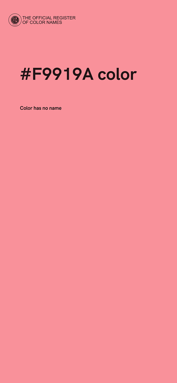 #F9919A color image