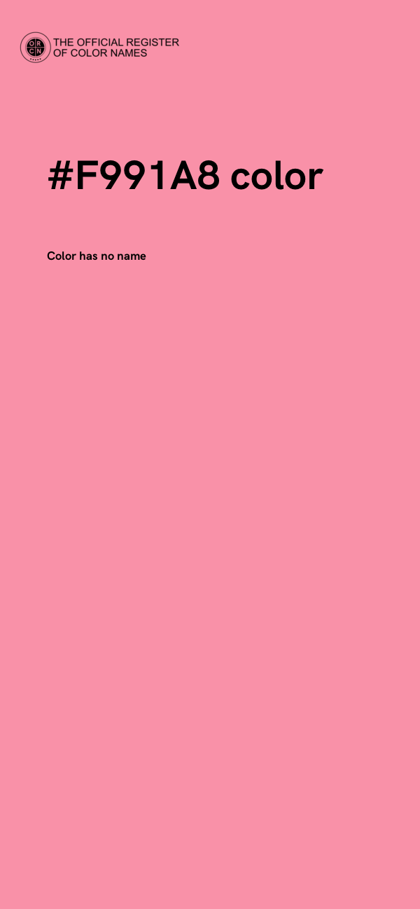 #F991A8 color image
