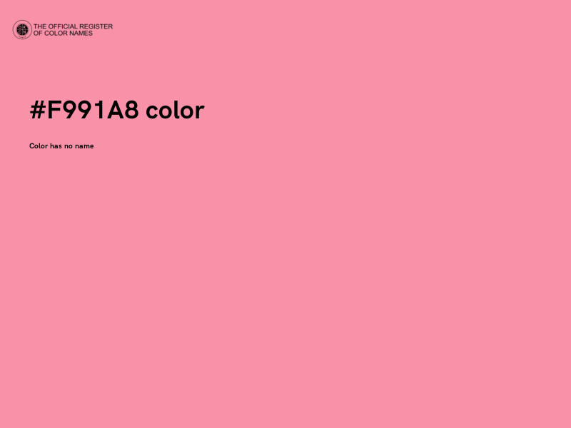#F991A8 color image