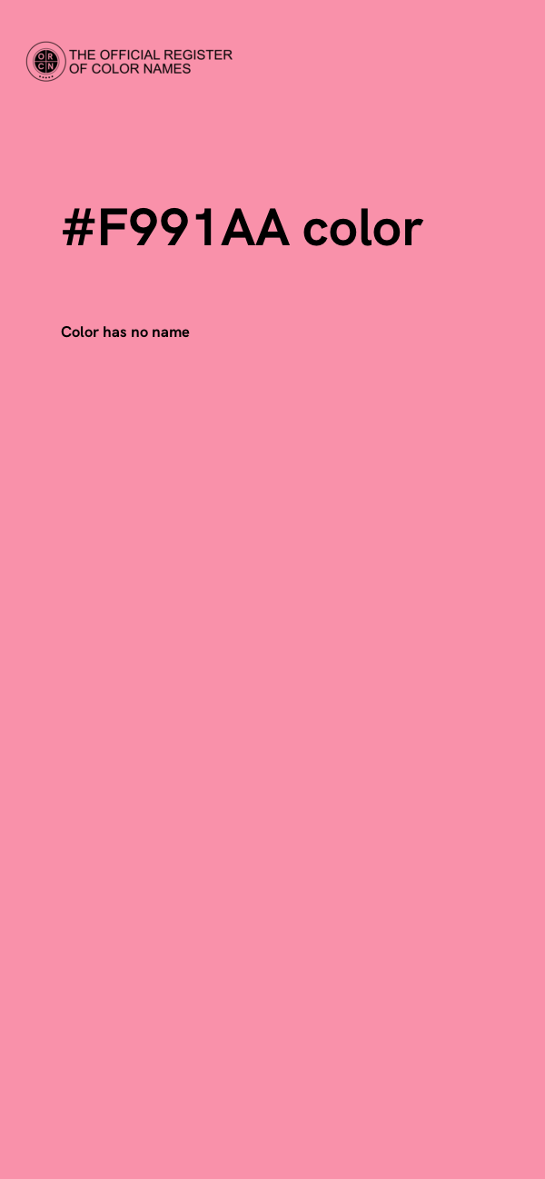 #F991AA color image
