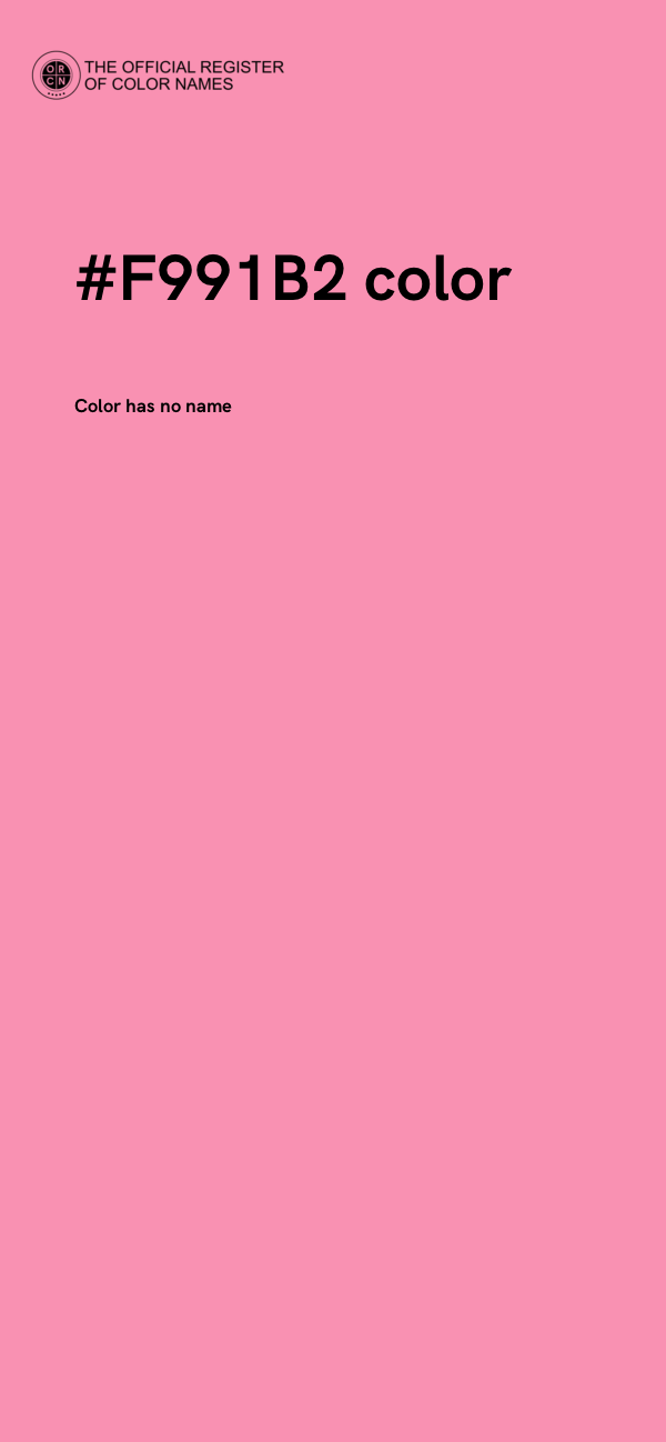 #F991B2 color image
