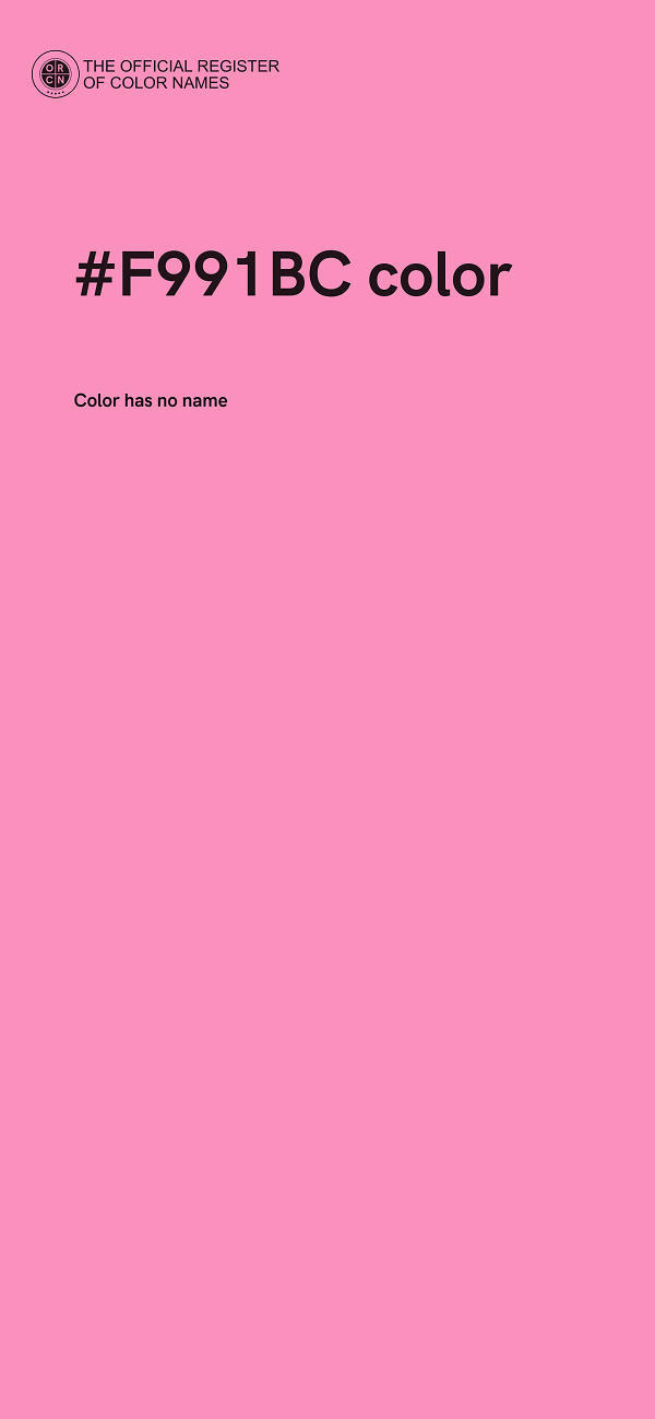 #F991BC color image