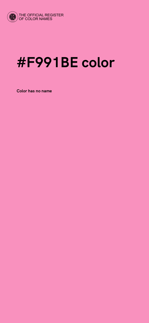 #F991BE color image