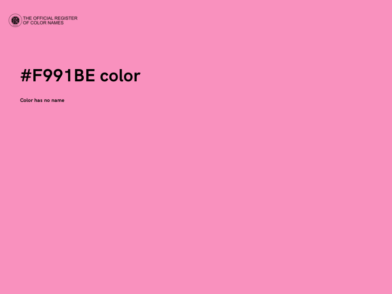 #F991BE color image