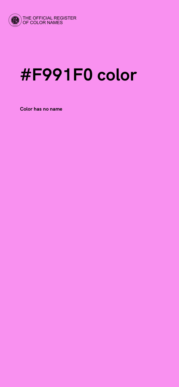 #F991F0 color image