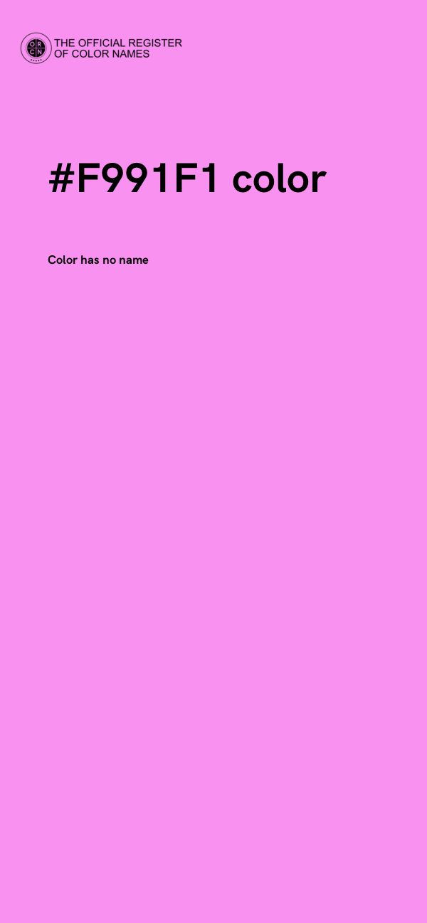 #F991F1 color image