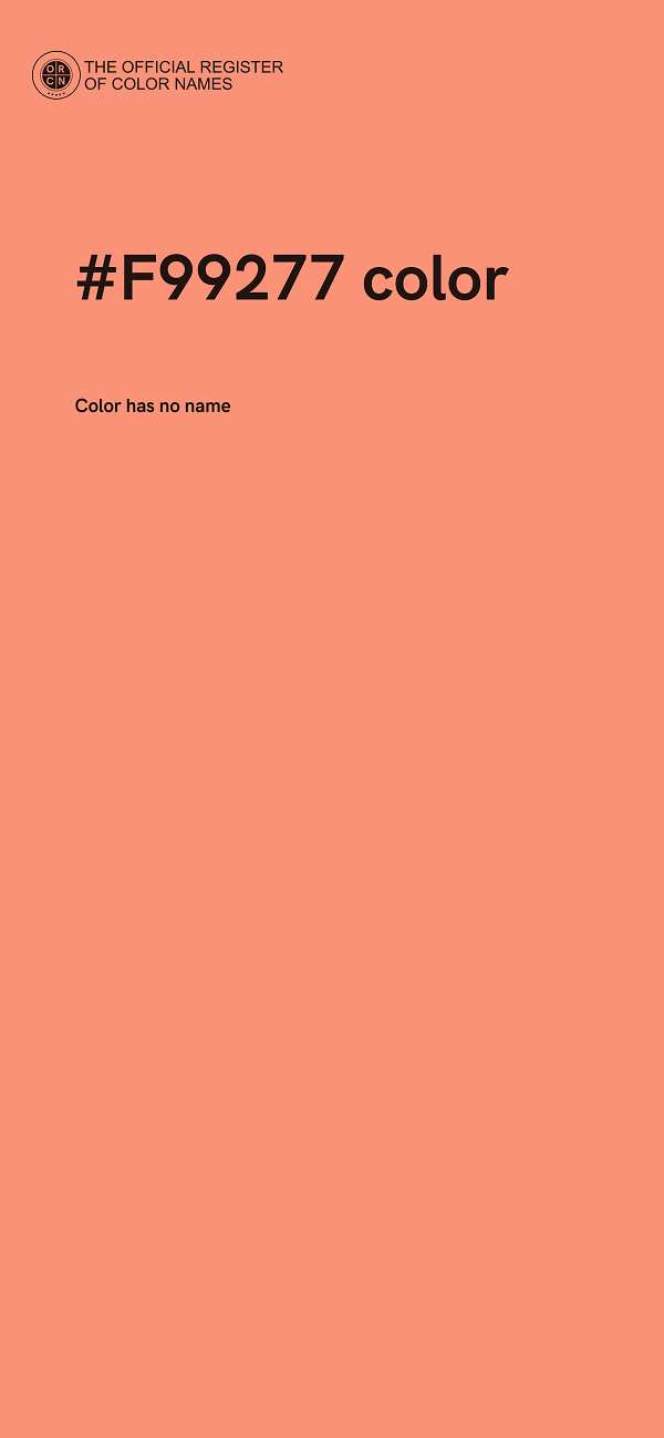 #F99277 color image