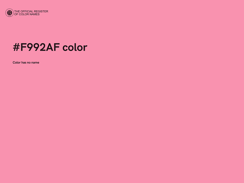 #F992AF color image