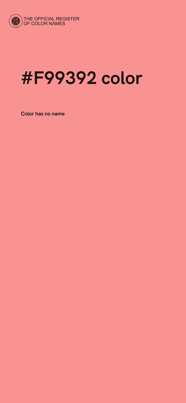 #F99392 color image