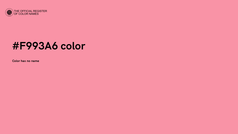 #F993A6 color image