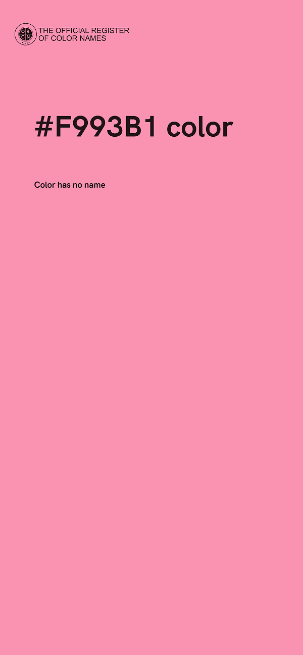 #F993B1 color image