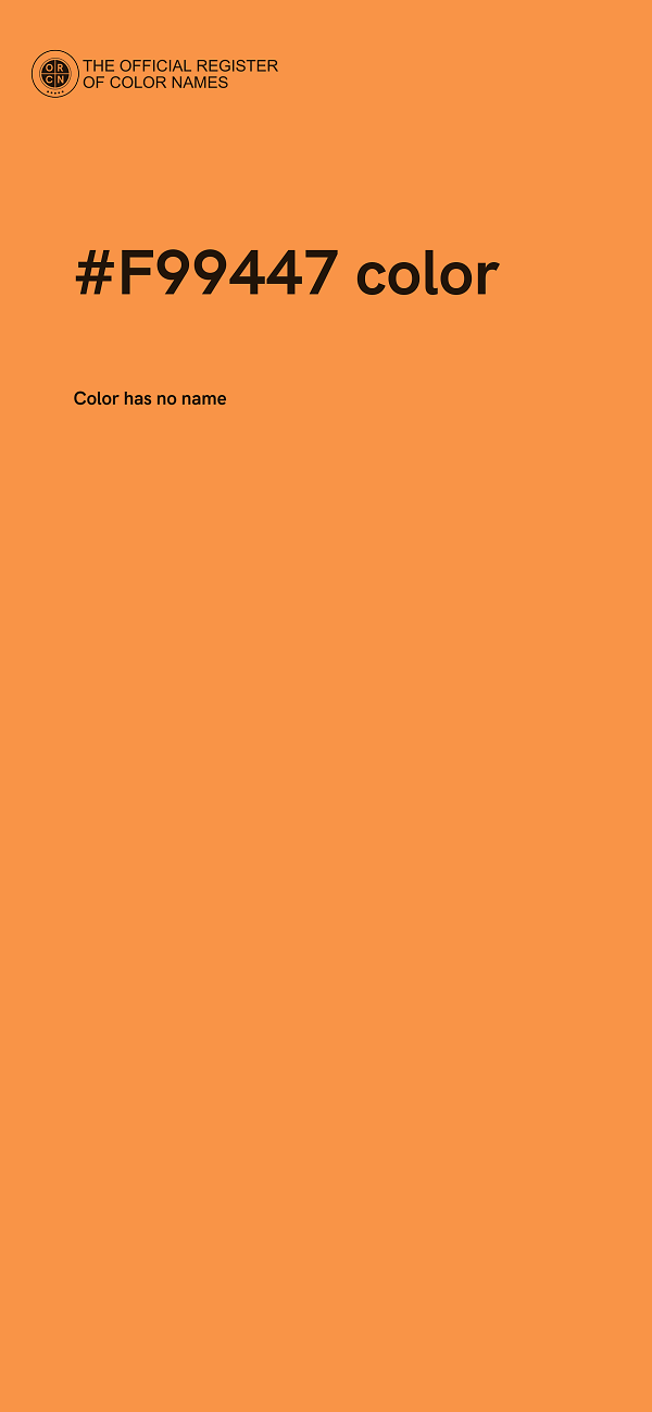 #F99447 color image
