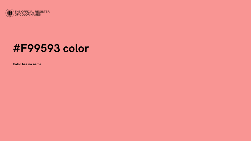 #F99593 color image