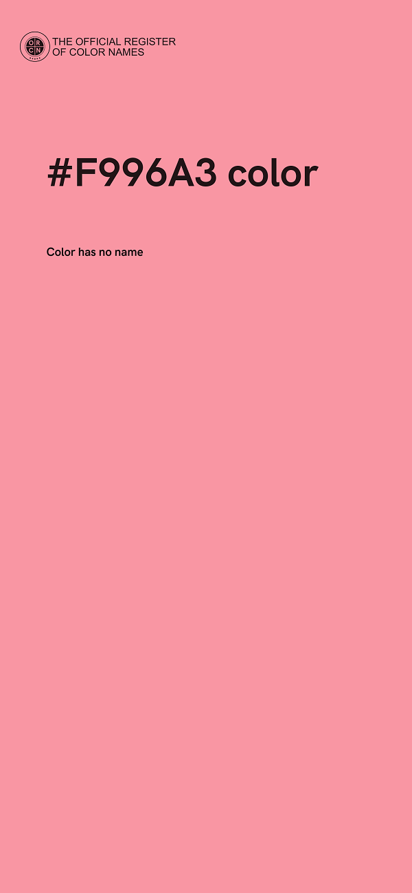 #F996A3 color image