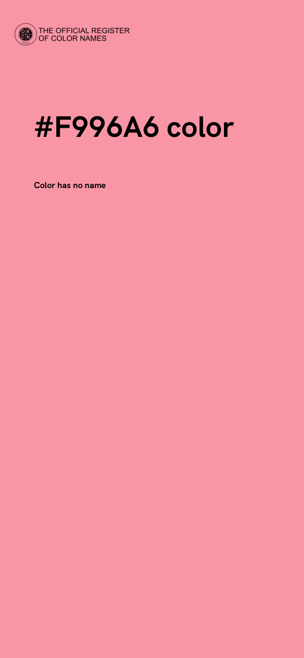 #F996A6 color image
