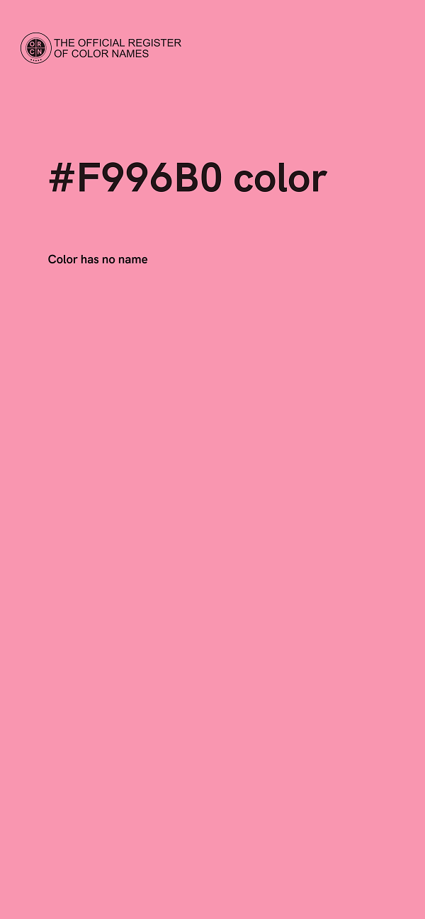 #F996B0 color image