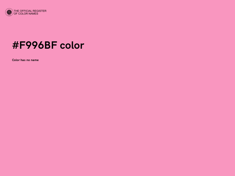 #F996BF color image