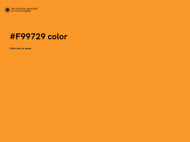 #F99729 color image