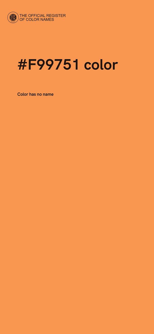 #F99751 color image