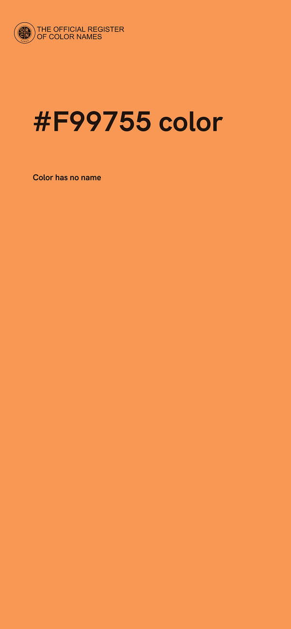 #F99755 color image