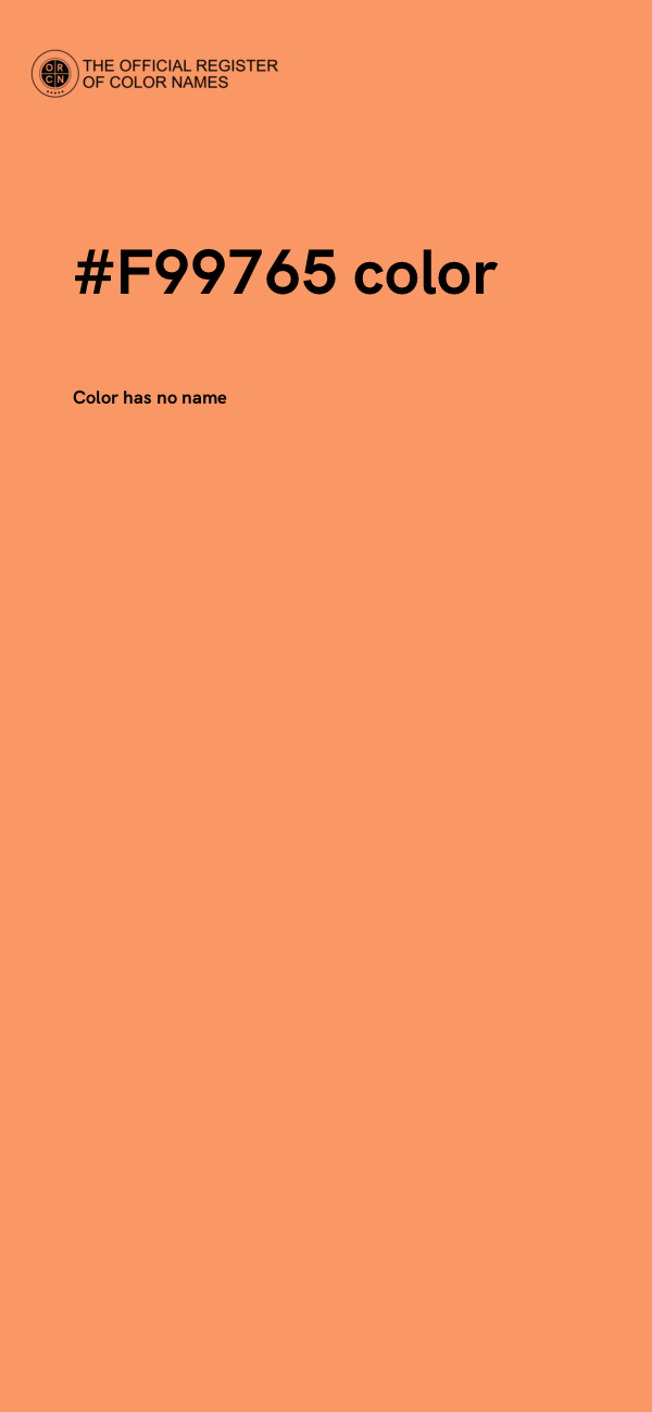#F99765 color image
