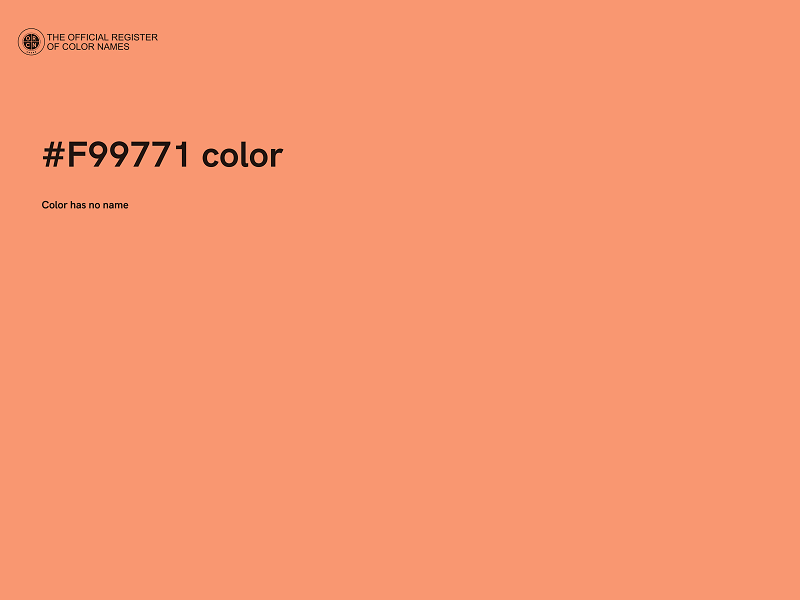 #F99771 color image