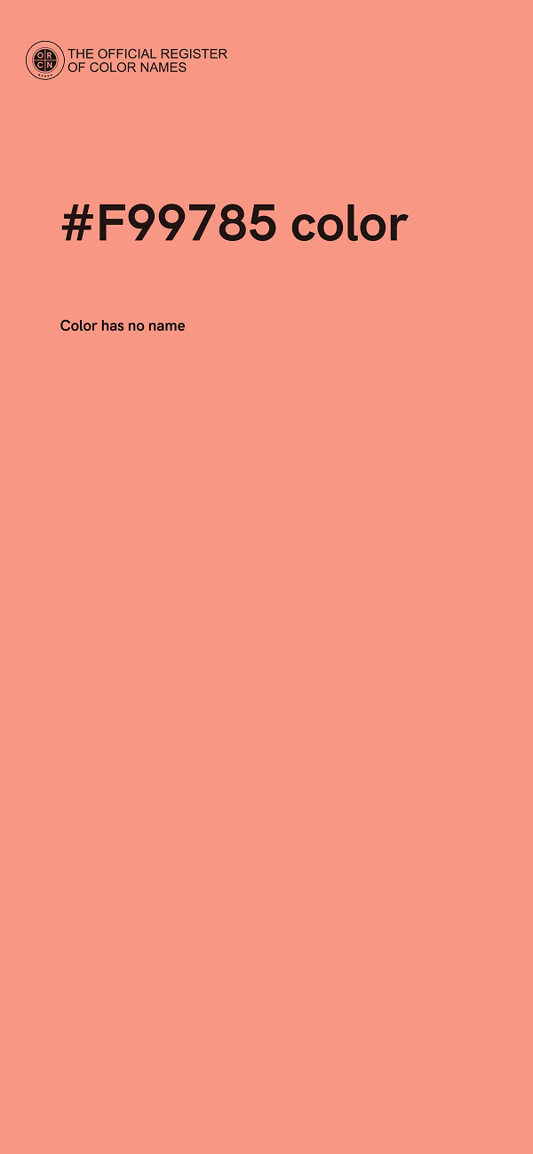 #F99785 color image