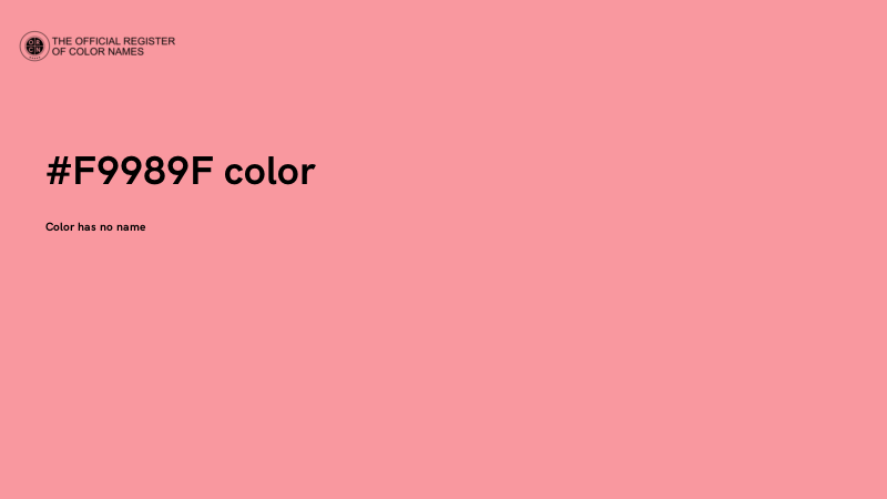 #F9989F color image
