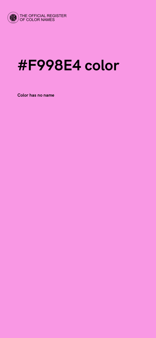 #F998E4 color image