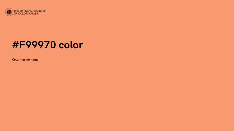 #F99970 color image