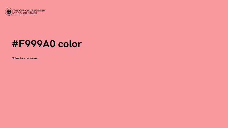 #F999A0 color image
