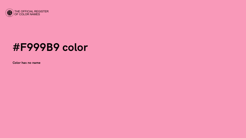 #F999B9 color image