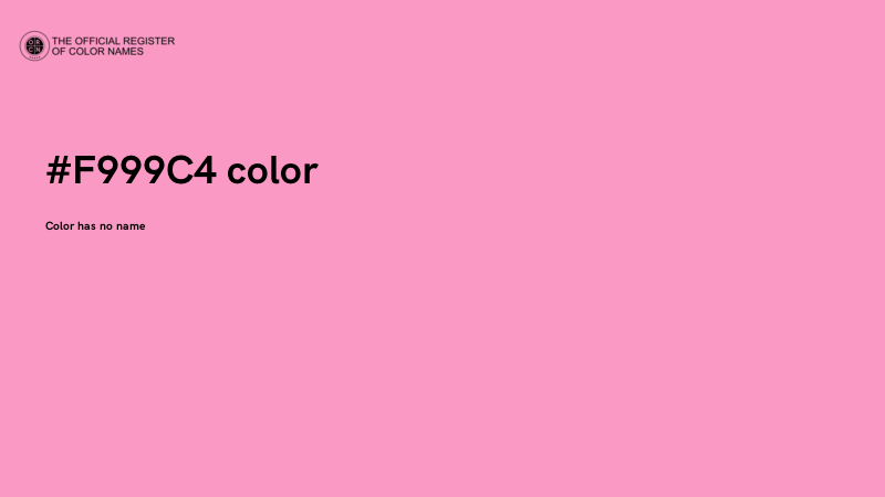 #F999C4 color image