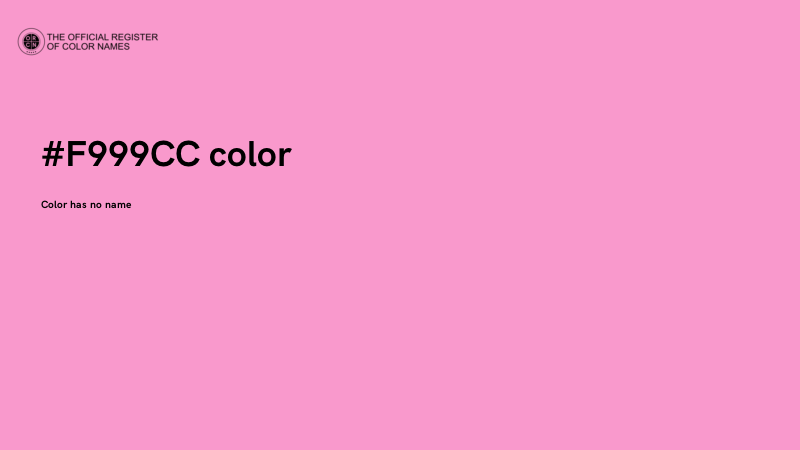 #F999CC color image