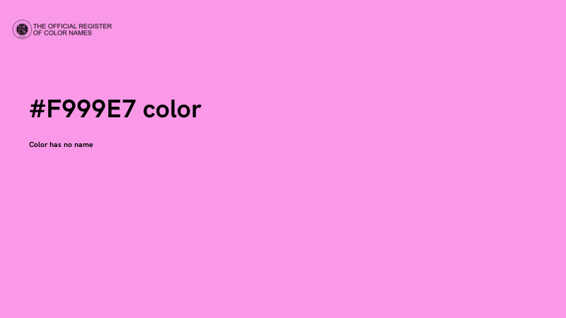#F999E7 color image