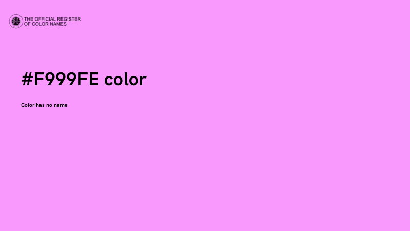 #F999FE color image